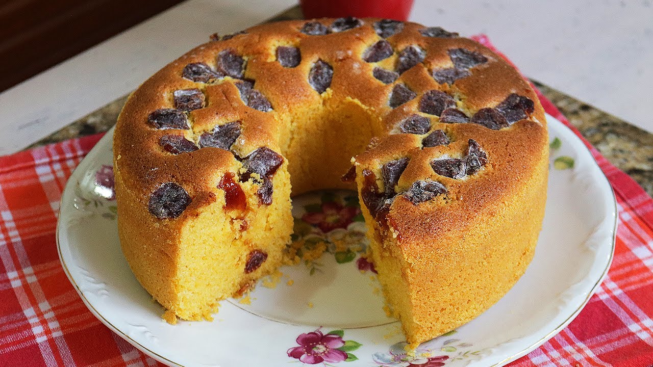 Receita de Bolo de Fubá com Goiabada e Queijo - Bateu Tá Pronto - YouTube