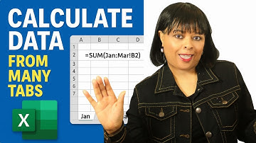 Excel Quick Tips: Calculate Data From Multiple Sheets (3D Reference)