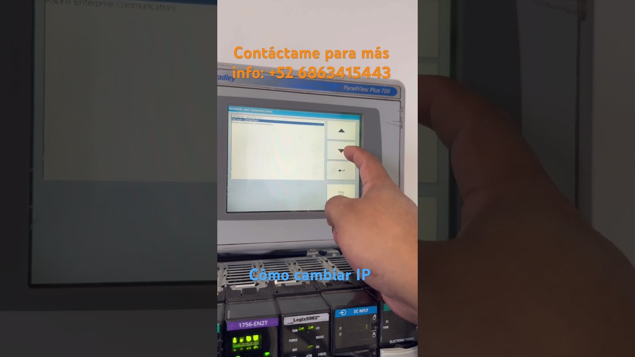 Cómo cambiar IP de panel view.
