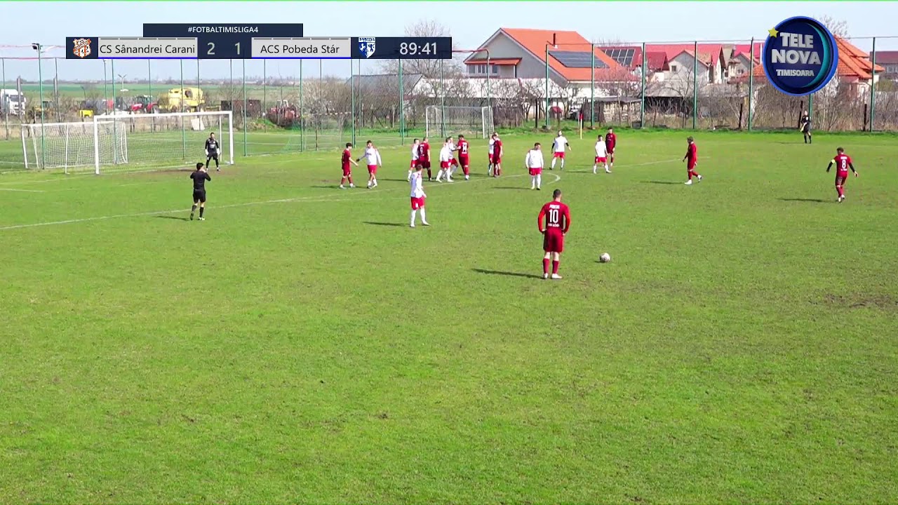 Live: Fotbal Liga 4 – CS Sânandrei Carani vs ACS Pobeda Stár Bišnov – Stadion Carani – REPRIZA 2