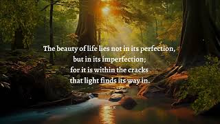 The Beauty of Imperfection: Where Light Finds Its Way In