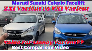 CELERIO 2021 Facelift ZXI VS VXI |Best Comparison Video