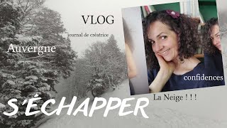 VLOG #3 départ pour l'Auvergne, journal intime, ma vie de créatrice de vêtements.