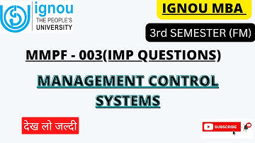 MMPF - 003 IMPORTANT QUESTION देख लो जल्दी #ignou_mba  #ignou mba   #shorts #ignou   #GYANGATE#MMPC