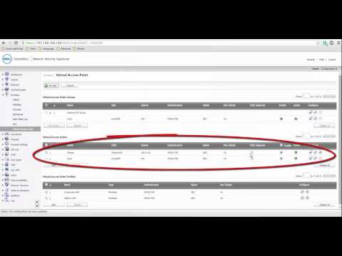 SonicWALL - How to Configure Virtual Access Point Profiles for Multiple SSIDs for Built-in Wireless