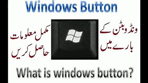 What is window button and how to use the window button - Lunar Computer College