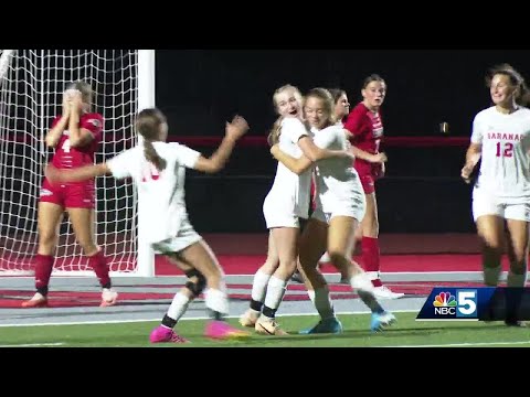 McHenna Brown delivers gorgeous header leading Saranac high school girls soccer to 1-0 win over B...