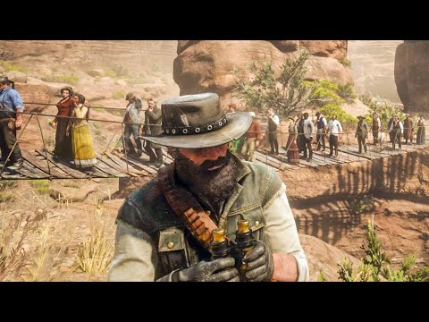 The Van der Linde gang vs the bridge glitch