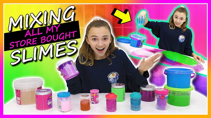 MIXING ALL MY STORE BOUGHT SLIMES | Kayla Davis