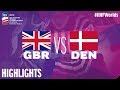 Great Britain vs. Denmark Game Highlights | #IIHFWorlds 2019