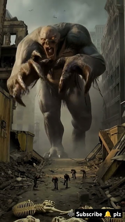 A Giant Monster Attack 😈😳😱 #monsters #monsterattack #ai #ghostlyadventures #horrormovie #vfx #ghost