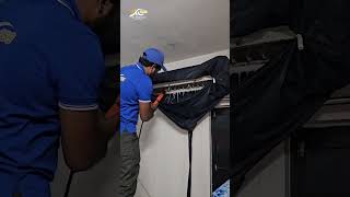 Air conditioning service with Jet deep cleaning on the service warranty in 30 days Just Rs 299 only