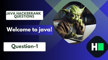 Java Hacker Rank Solutions :"Welcome to Java!"  || Question-1 ||Sprint to 5 star Java badge