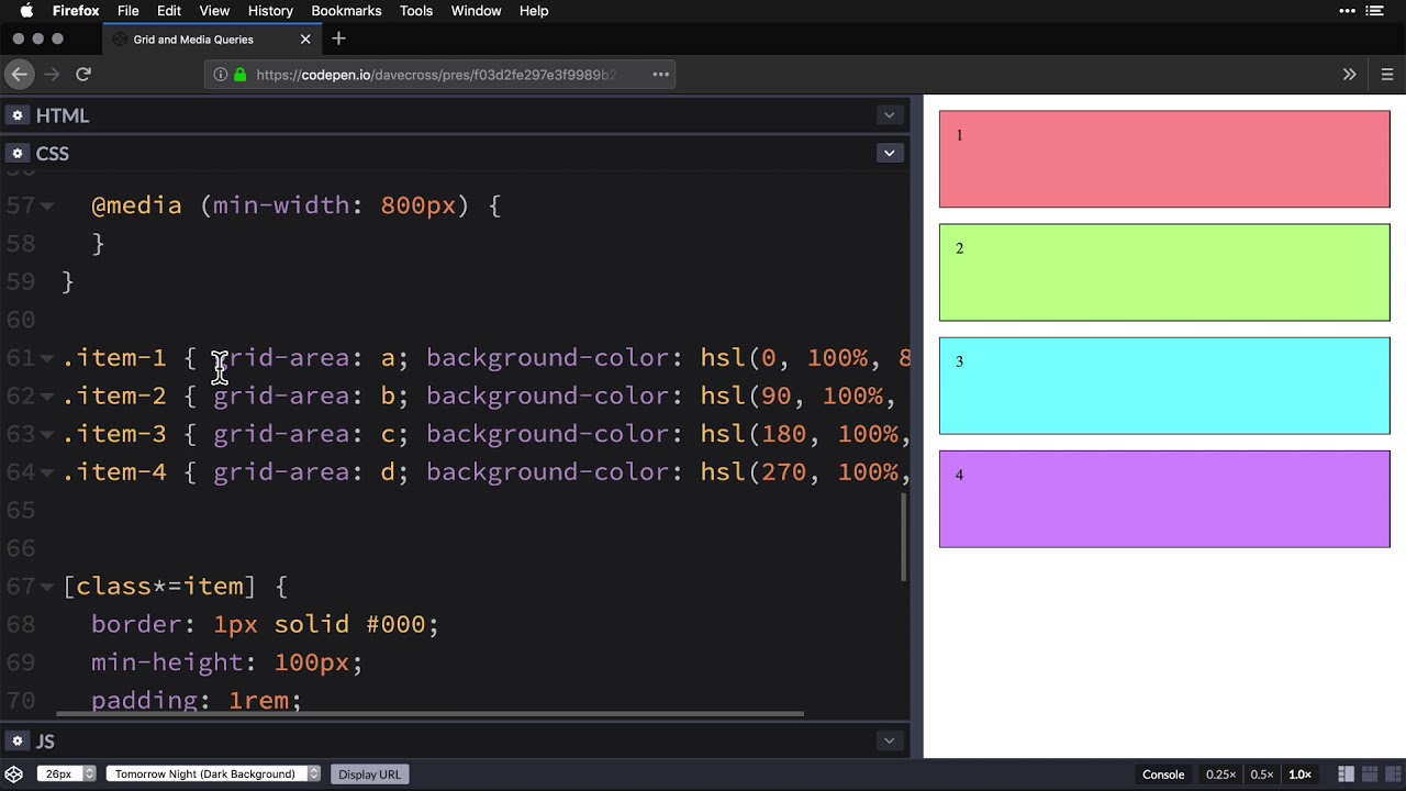 CSS Grid and Media Queries - YouTube