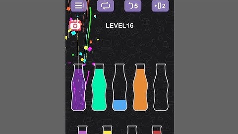 Water Sort Puzzle: Level 15 and 16 #solution #puzzlegame #gameplay #walkthrough