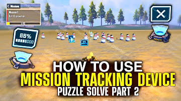 How To Use Mission Tracking Device | Puzzle Solve Part 2 | How to show Mission Wow Map | PUBGMWOW