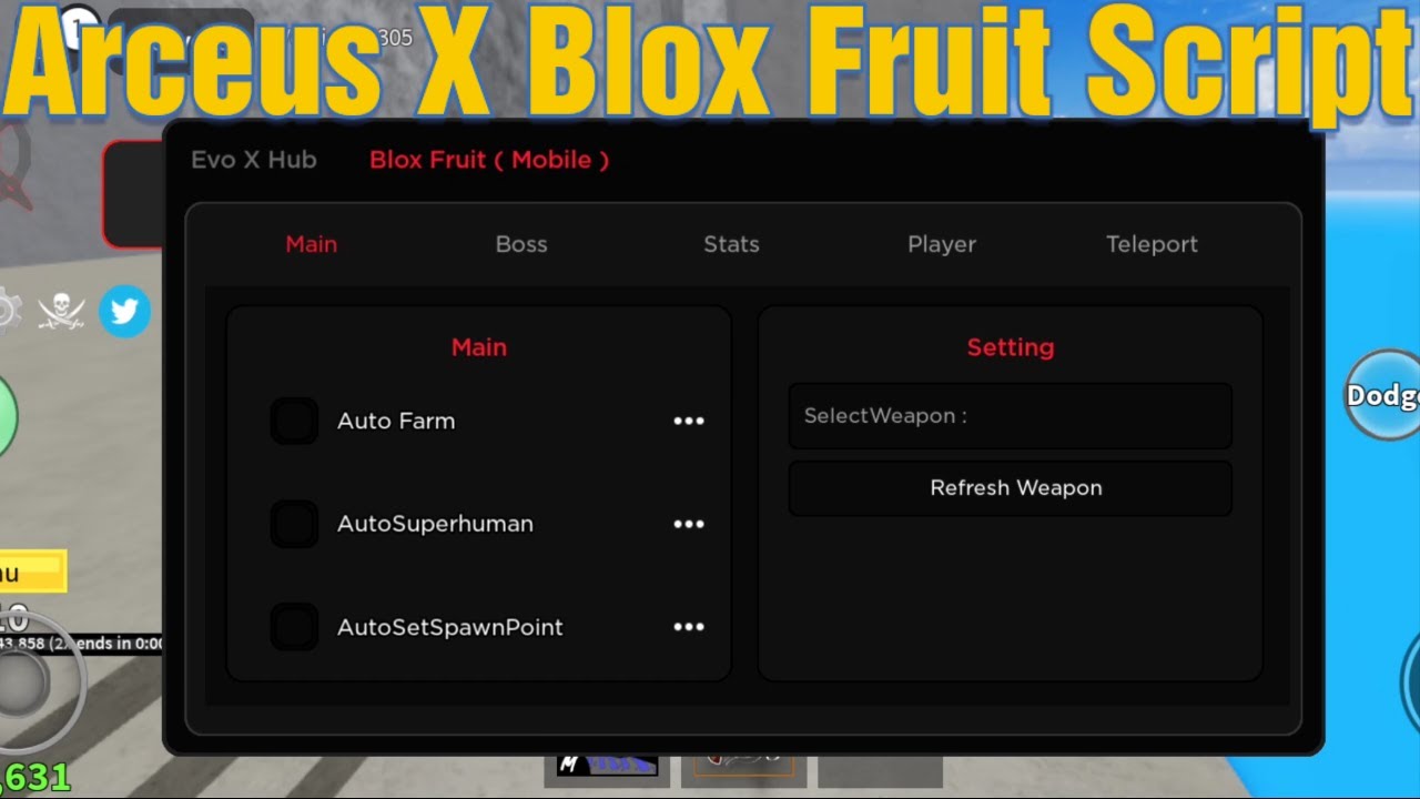 Arceus X Blox Fruit Script YouTube