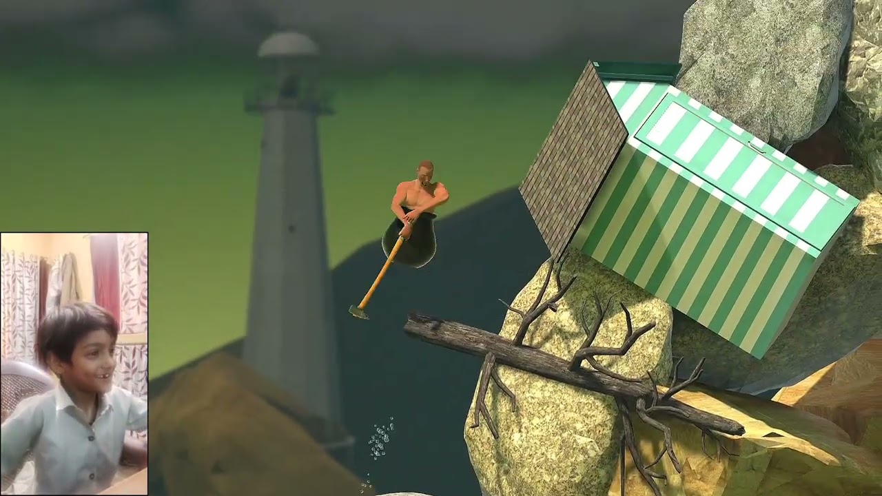 Getting Over It First Attempt Rage Moments 😂