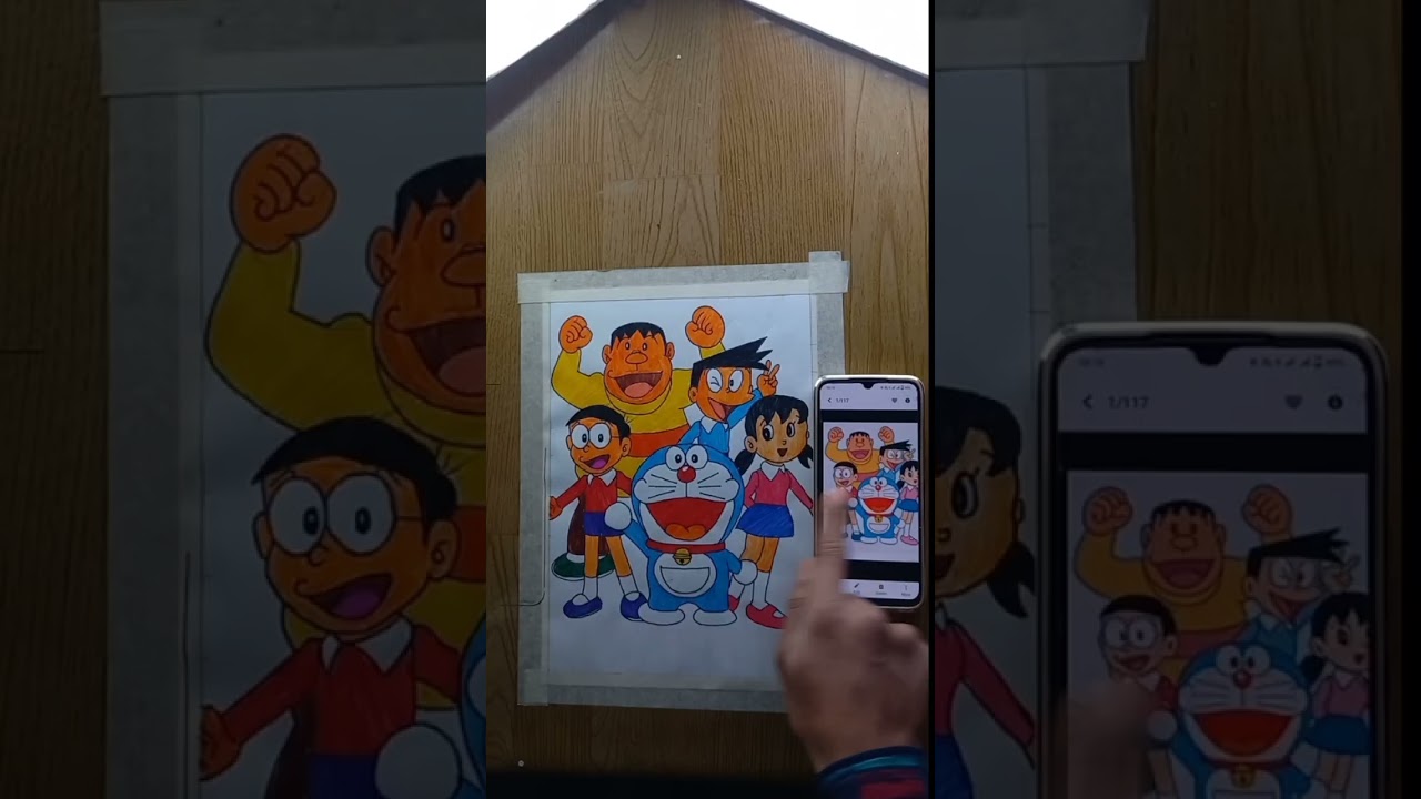 drawing of daoremon 🥵   doremon kese banaye #ytshorts #viral #drawing