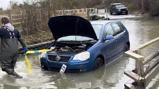 No Insurance!? || UK Flooding || Vehicles vs Floods compilation || #138