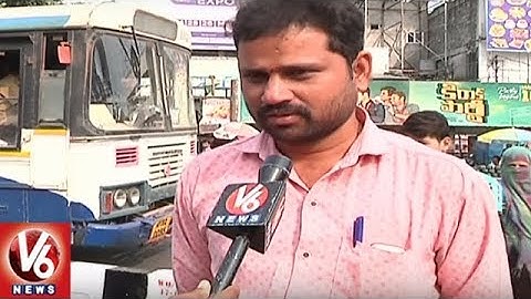 People Facing Problems With Lack Of Bus Shelters In Hyderabad City | V6 News