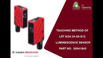 Teaching method of LRT 8/24.04-50-S12 - Luminescence sensor  Partno.50041840