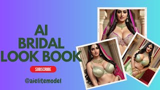 [4K] AI ART indian Lookbook Model Al Art video- #saree  #beauty #bridal  #viral #bride