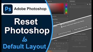 How to Reset Adobe Photoshop to Default Layout (Quick &amp; Easy) #Ayaz Tech Help