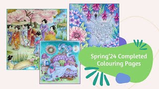 Spring'24 Completed Colouring Pages