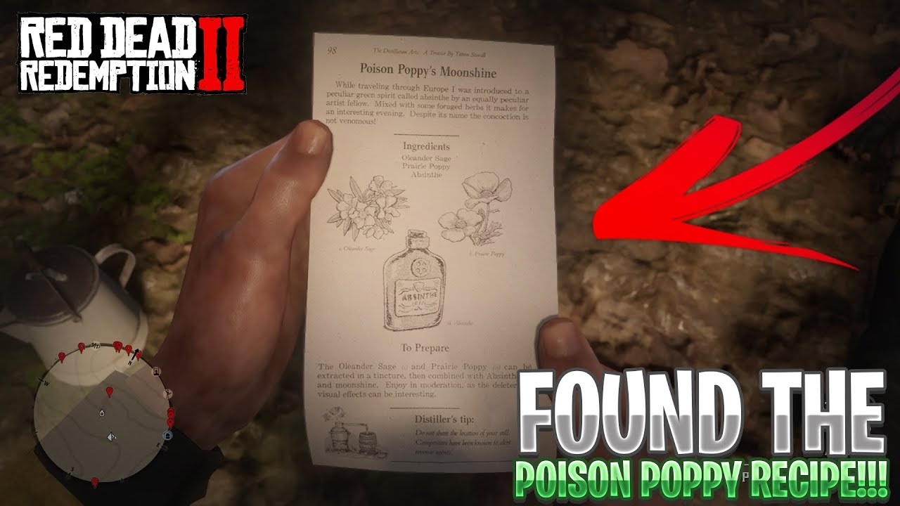 (ReUpload) Finally Found The Poison Poppy Moonshine Recipe!! Red Dead