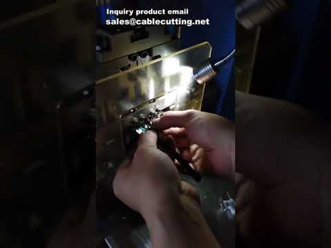 French Power Plug Crimping Machine for Cable Assembly