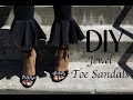 DIY Jewel Toe Sandals I Easy Prom or Wedding Shoes!