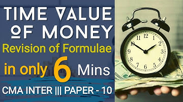 Time Value of Money - Formula Revision in 6 minutes || FM - Study Note - 1 || The Witty Turtle