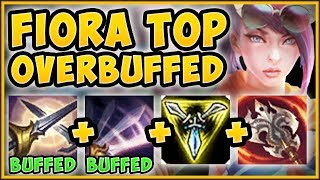 WTF! NEW FIORA BUFFS MAKE HER 100% TOO EASY TO PLAY?? FIORA SEASON 9 TOP GAMEPLAY! League of Legends