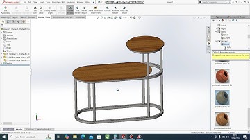 Tutorial membuat desain meja tingkat aesthetic menggunakan solidworks