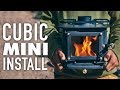 Installing a CUBIC MINI WOOD STOVE inside a 13ft Scamp Trailer