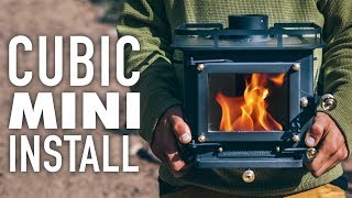 Installing a CUBIC MINI WOOD STOVE inside a 13ft Scamp Trailer Installing a CUBIC MINI WOOD STOVE inside a 13ft Scamp Trailer