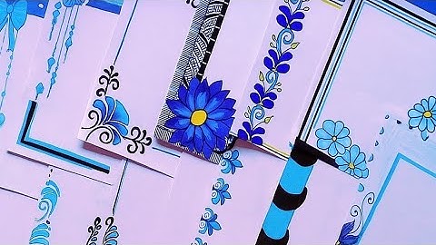 20 BEAUTIFUL BORDER DESIGNS/PROJECT WORK DESIGNS/A4 SHEET/FILE/FRONT PAGE DESIGN FOR SCHOOL PROJECTS