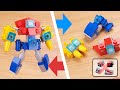 How to build mini LEGO micro transformer combiner mech - Hyperzord Legacy