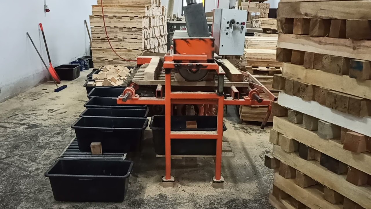 Klockarka, kostkarka, cięcie bloków do palet Polska