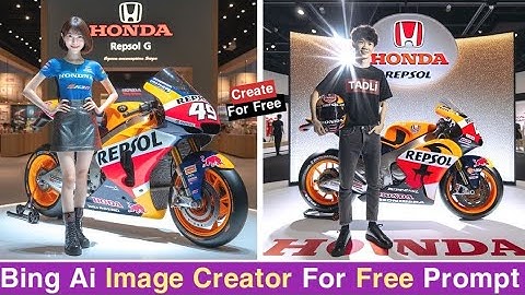 How To Create Bike Name 3D Social Media Images |Bing Ai Photo Editing.