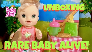 🍓Rare Baby Alive Snack N' Spill Baby Doll Birthday Unboxing with Skye & Caden!🎁