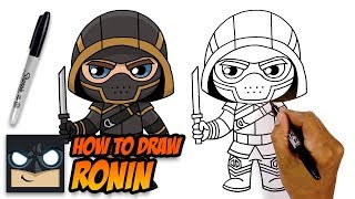 how to draw ronin the avengers step by step tutorial