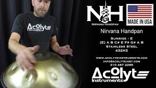 E Sunrise - Nirvana Handpan - Stainless Steel 432Hz