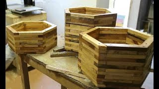 Кашпо для цветов | DIY Wood flower pots