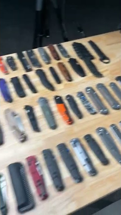 Knife YouTuber’s Knife Collection #shorts #youtubeshorts