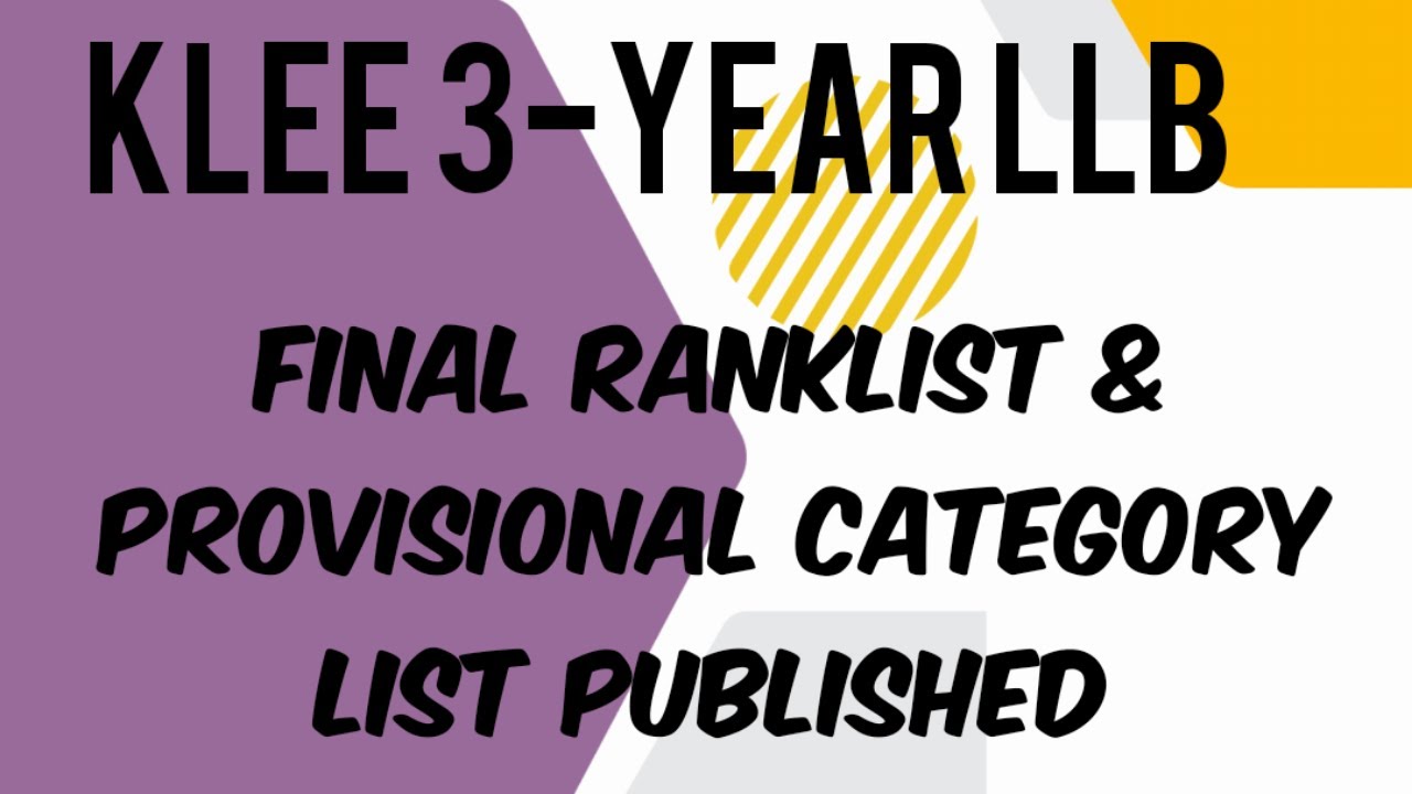 3-Yr LLB KLEE 2022 IMPORTANT UPDATE