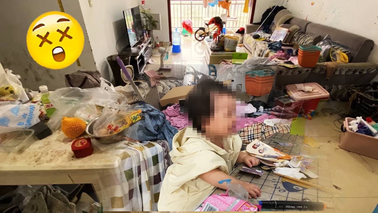 😥The Home Of A Full-Time Dad With Children Is Dirtier Than A Garbage Dump