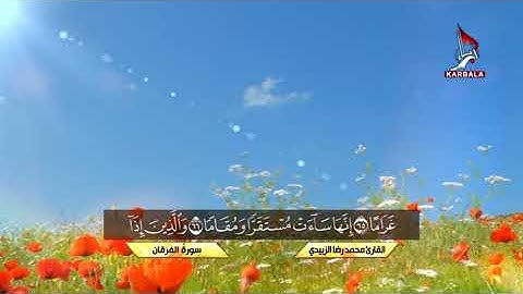 القارئ محمد رضا الزبيدي - ما تيسر من سورة الفرقان