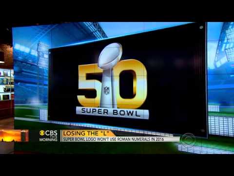 Super Bowl to drop Roman numerals from logo in 2016 - YouTube